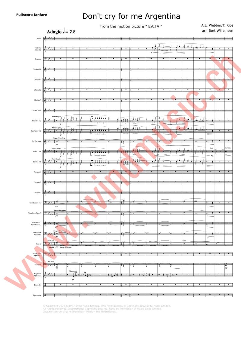 Don't Cry for Me Argentina